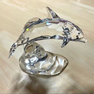 SWAROVSKI Dolphin On a Wave Figurine